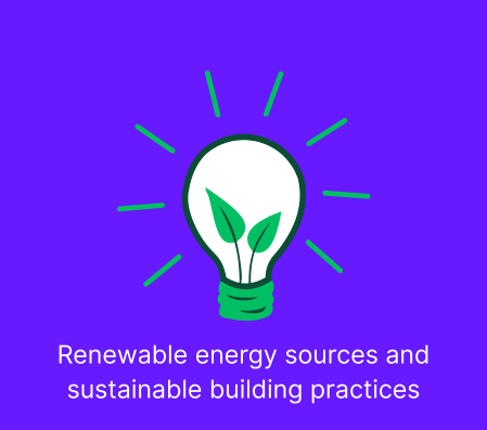 3 Green bulb representing JImble's effort for sustainable energy use and practices